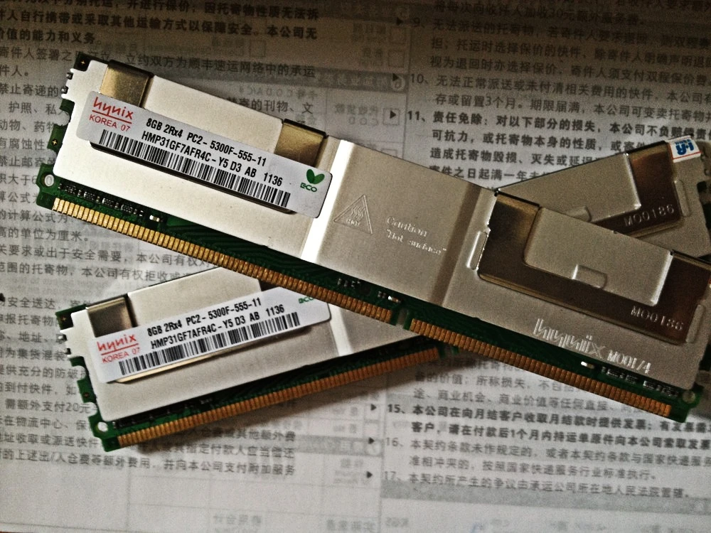 

RAM 8G 2RX4 PC2-5300F-555 DDR2 667 FBD server memory 1PCS