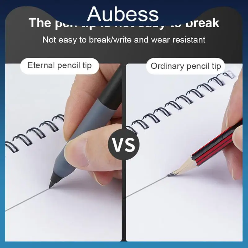 

Durable Unlimited Writing Pen With Eraser Fountain Pen Inkless Eternal Pencil New Technique Equipment Office School Supply