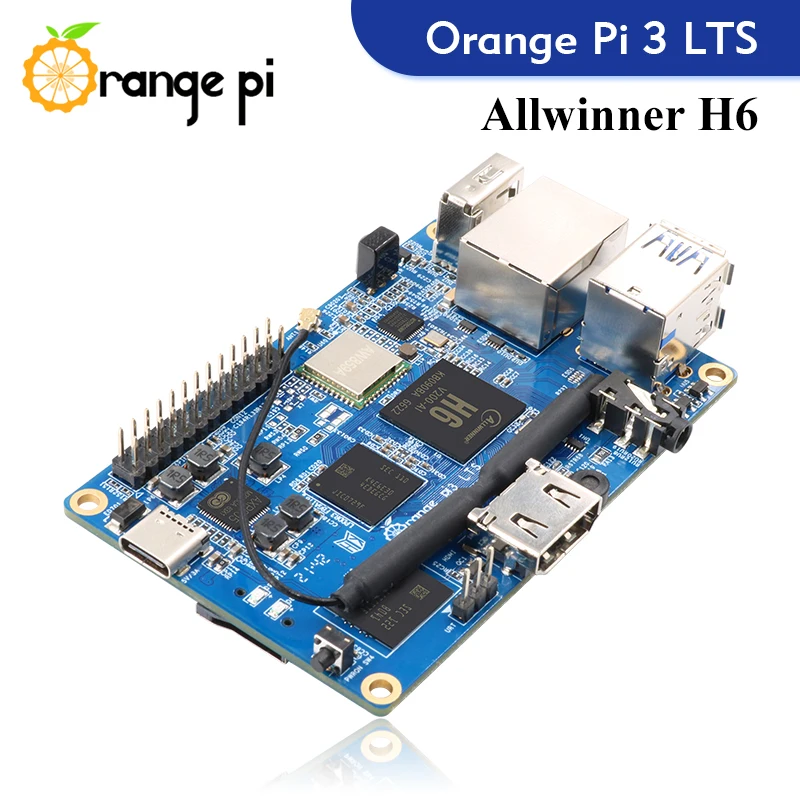 Один компьютер Orange Pi 3 LTS AllWinner H6 2 Гб ОЗУ 8 ГБ EMMC макетная плата работающий на Android 9 0
