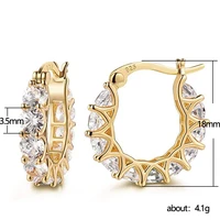 misananryne special silver color cross earrings brinco high grade cz zircon hoop earring for women boucle doreille
