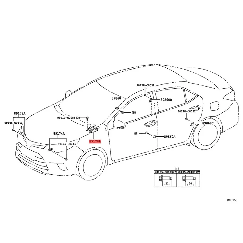Где находятся подушки безопасности тойота авенсис 2004