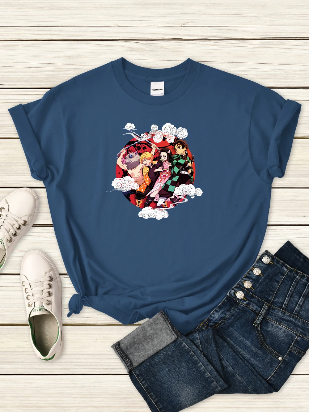 

Demon Slayer Family T-Shirt Women Street Breathable Short Sleeve Fashion Casual Clothes Summer Comfortable Tshirts For Woman