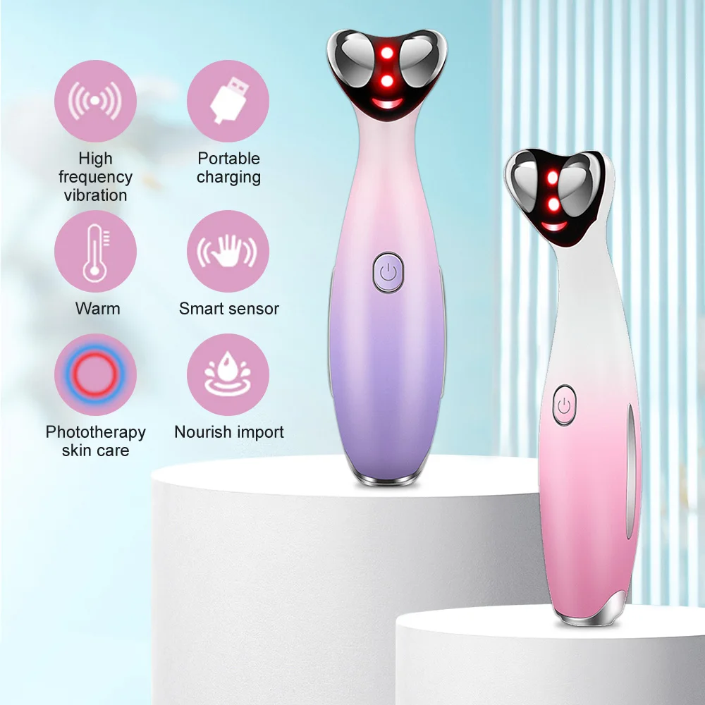 

Facial Massager Electric RF Radio Frequency Eye Anti-Ageing Vibration Massager Skin Rejuvenation Wrinkle Removal Beauty Device