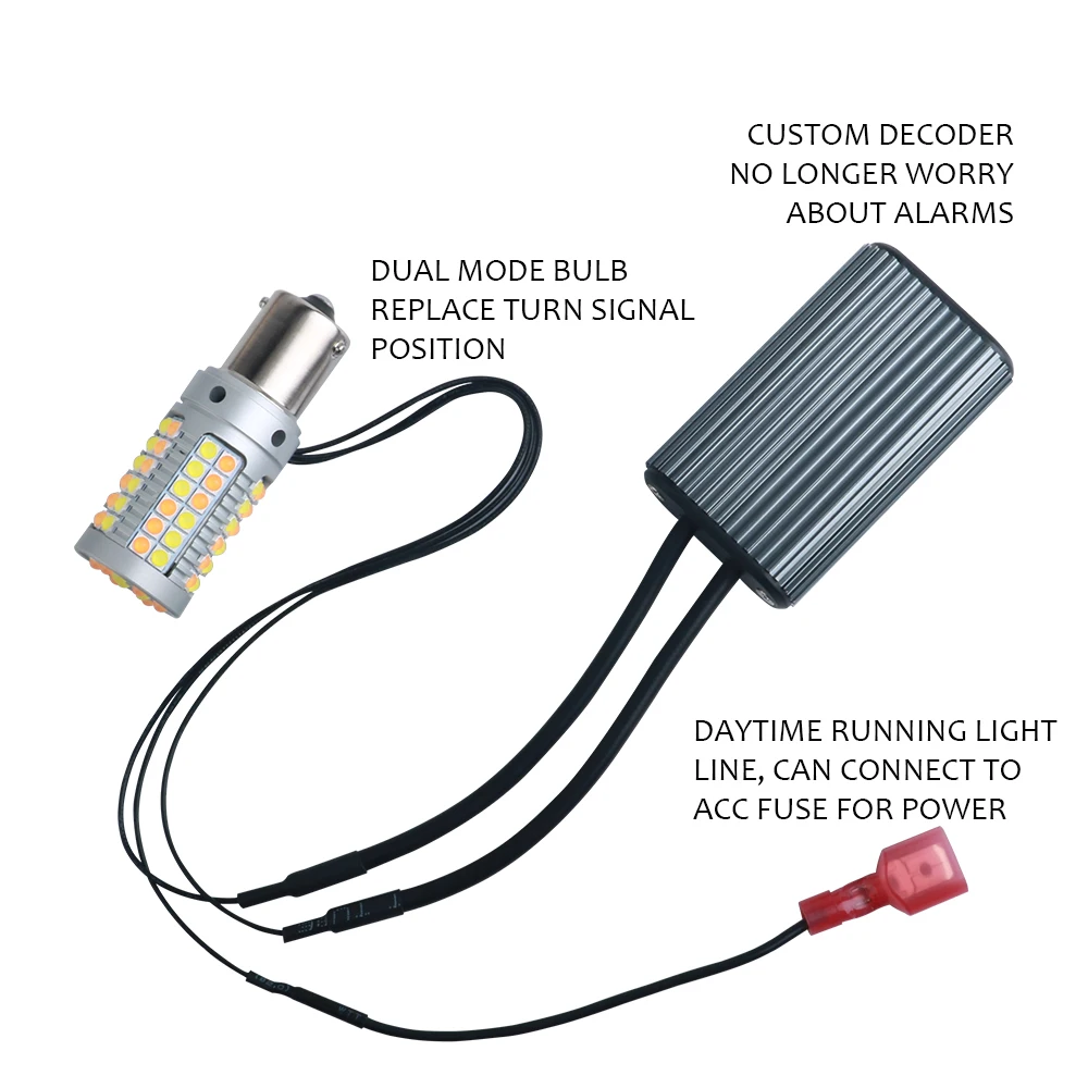 1 комплект 1156 P21W BA15S PY21W BAU15S 3156 7440 W21W T20 3030 69SMD CAN-шина без ошибок автомобильные DRL