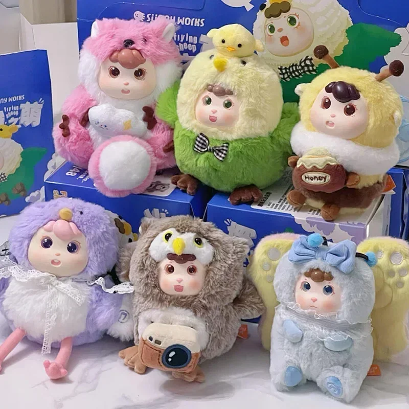 Серия Летающая овец Любовье небо серия Слипая коробка фигурка милые игрушки