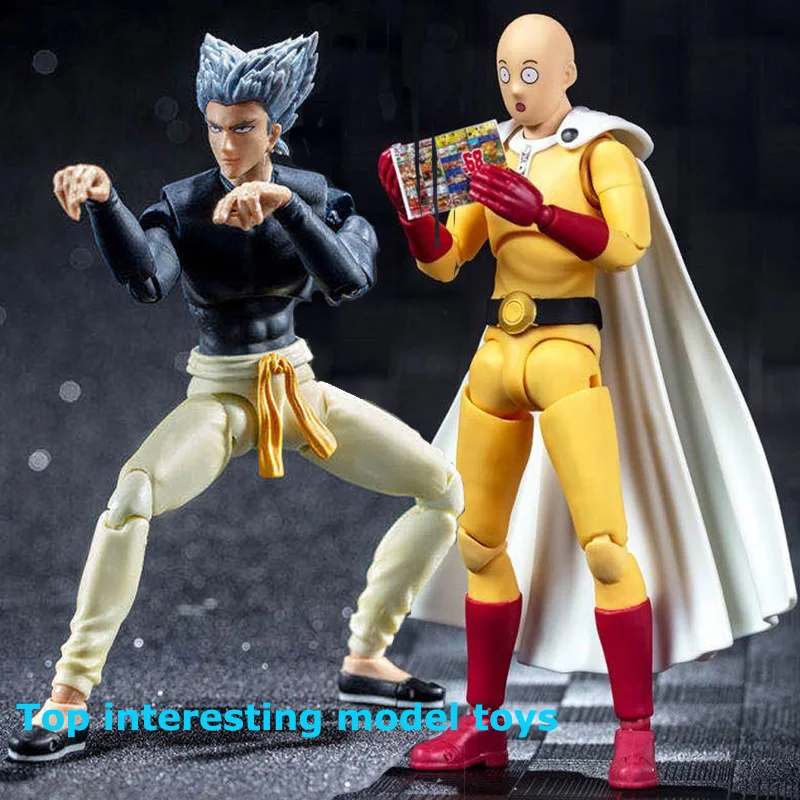 

Great Toys/GT 1/12 14cm One Punch Man Action Figures Saitama Genos Garou 5.5 Inch SHF PVC Action Figure Model
