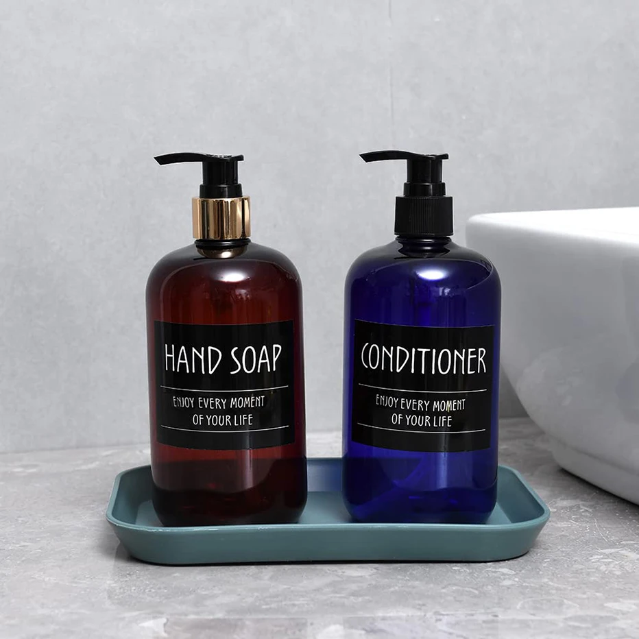 Водонепроницаемые этикетки из ПВХ для мыла 6 шт. бутылок ванной комнаты наклейки