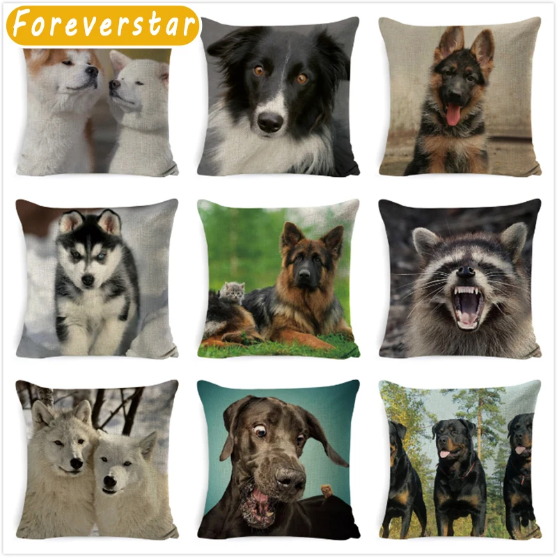 

Fashion Animal Cushion Cover Russia Dog Children Decorative Sofa Throw Pillow Car Chair Home Decor Pillow Case Almofada cojines