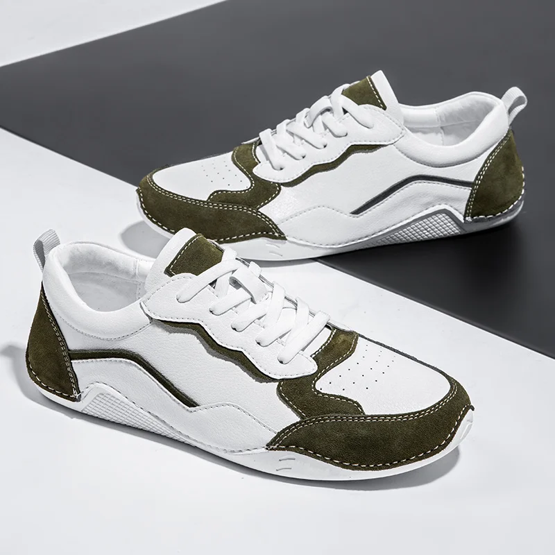 

Мужские повседневные туфли GREENGLIN-2273, лоферы, кроссовки, новинка 2022, модная мужская обувь ручной работы в стиле ретро