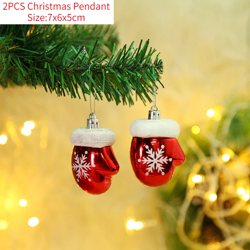 

Красные пластиковые шары для елки 2 шт.