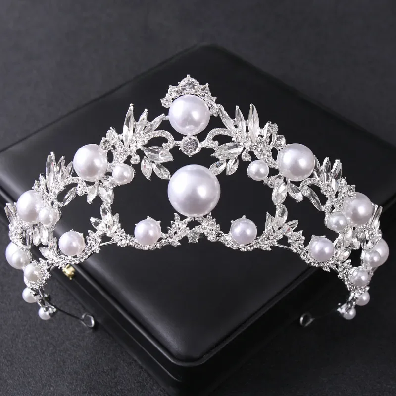 

Wedding dress the bride crown fashion accessory pearl white hair band role-playing headdress beauty girl a birthday present