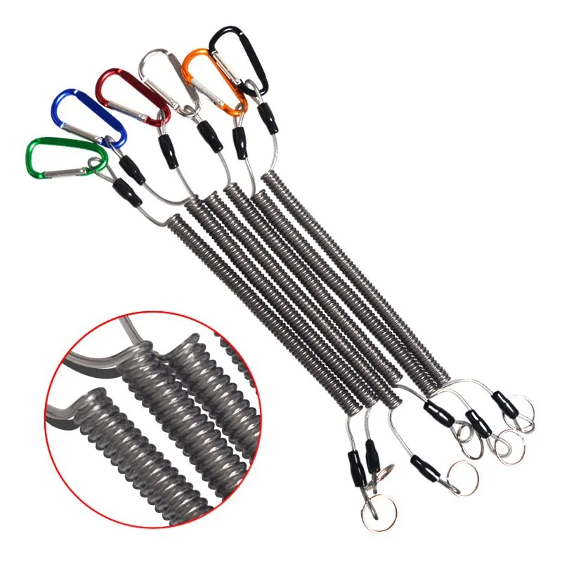 

5 colors Fishing MRC Magnetic Release Clip Net Holder with Stretch 1.5m 6 colors Fishing Tools Coiled Lanyard Equipamentos