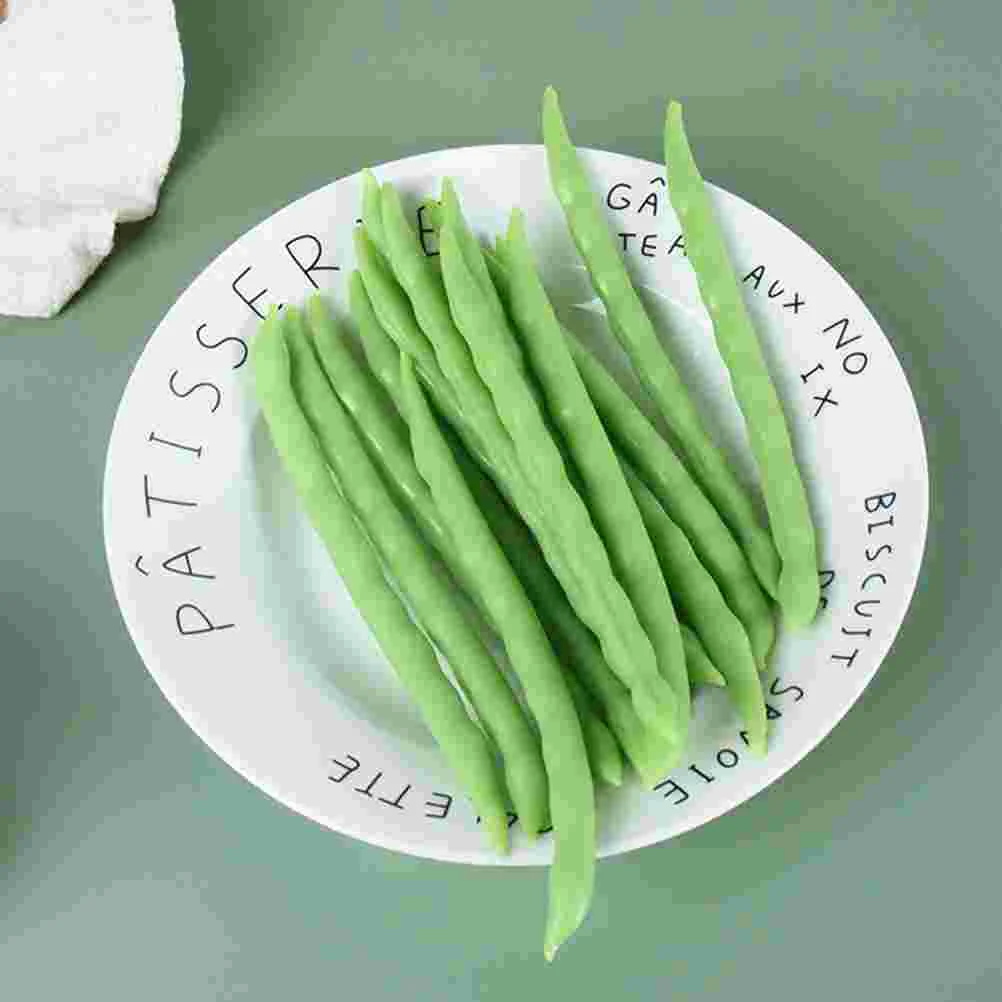 10 Pcs Fake Food Vegetable Props Kitchen Decoration Simulation Models False Carob Artificial Pvc Decorations Restaurant