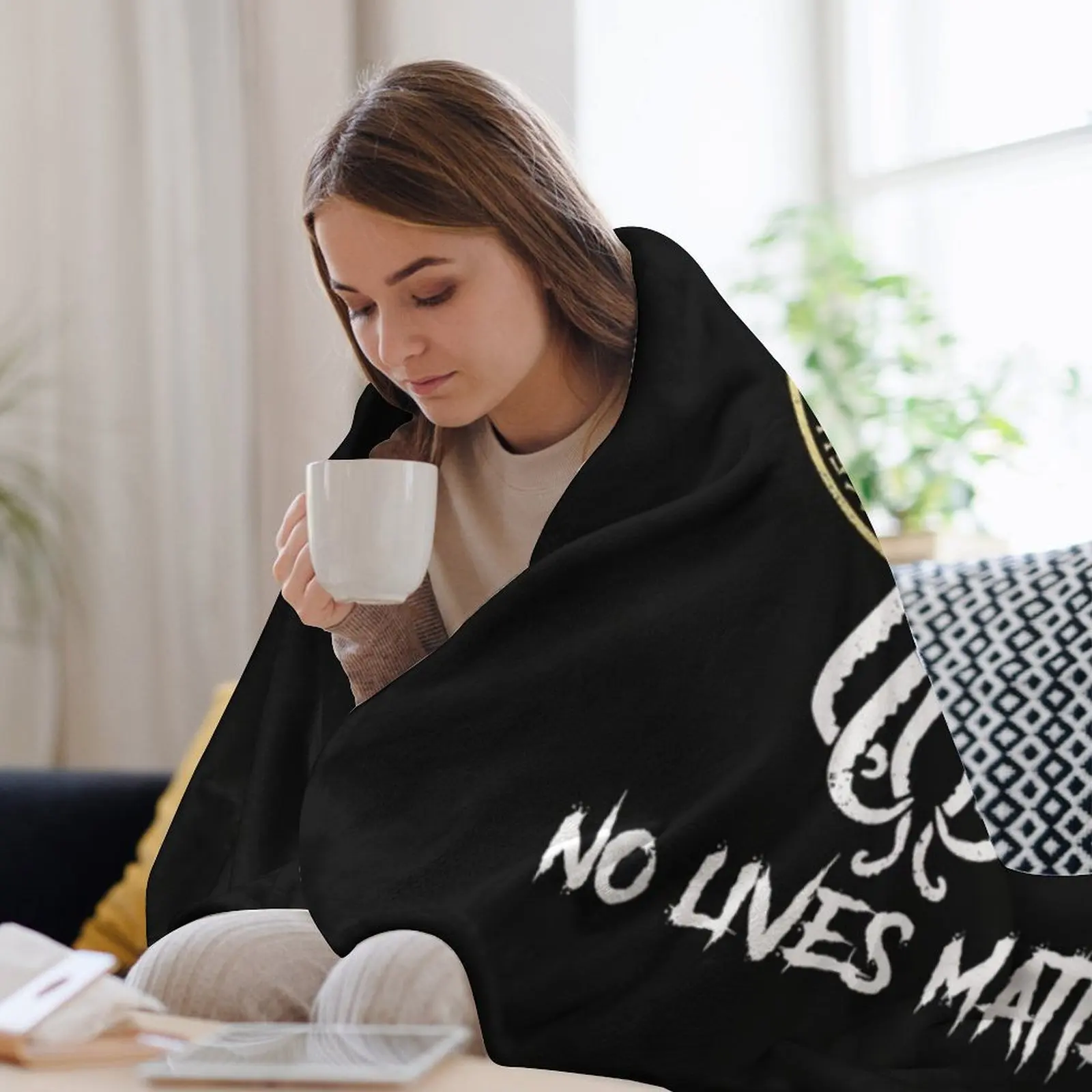 Ктулху No Lives Matter одежда викингов роскошное одеяло для путешествий одеяла