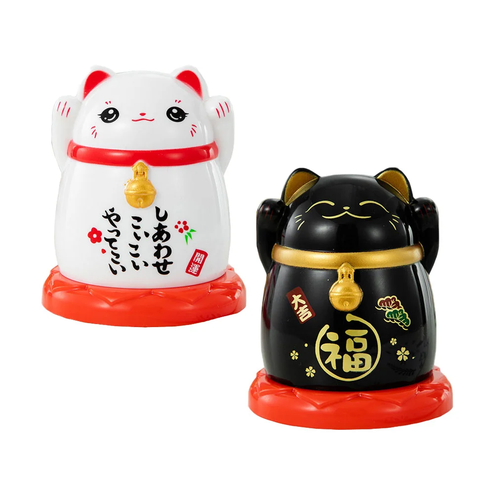 

Lucky Cat Toothpick Holder Plastic Holders Household Domestic Toothpicks Container Storage Case