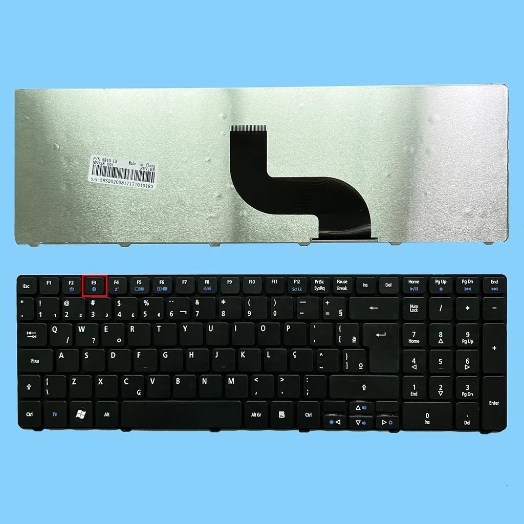 Фото Португальская бразильская клавиатура 5738 для Acer 5810T 5538 5542 5250 5251 5252 5253 5336 5349 5560 5553G 5736 5736Z 5741G 5742 №2
