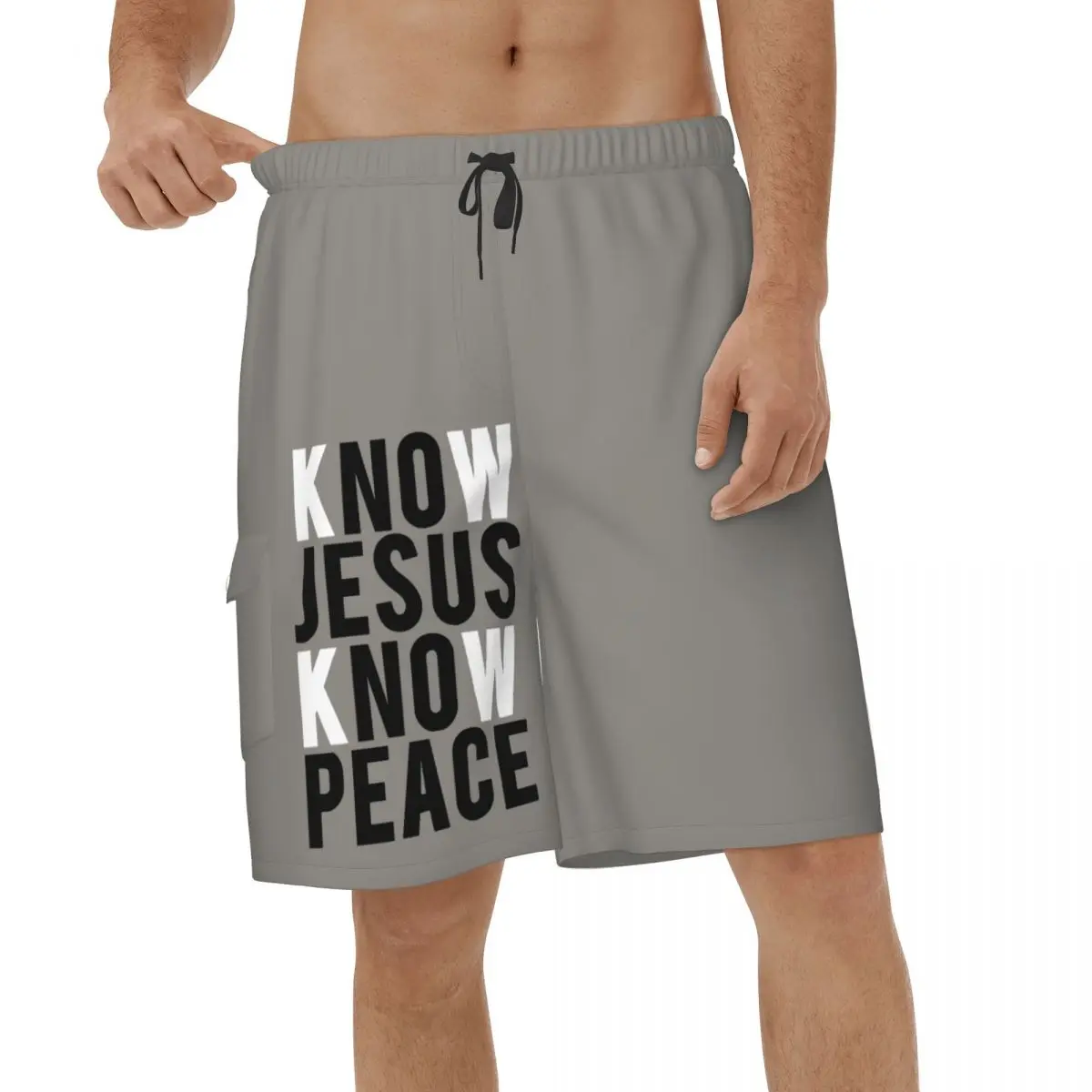 

Мужские шорты в христианском стиле, с принтом Иисуса, на лето