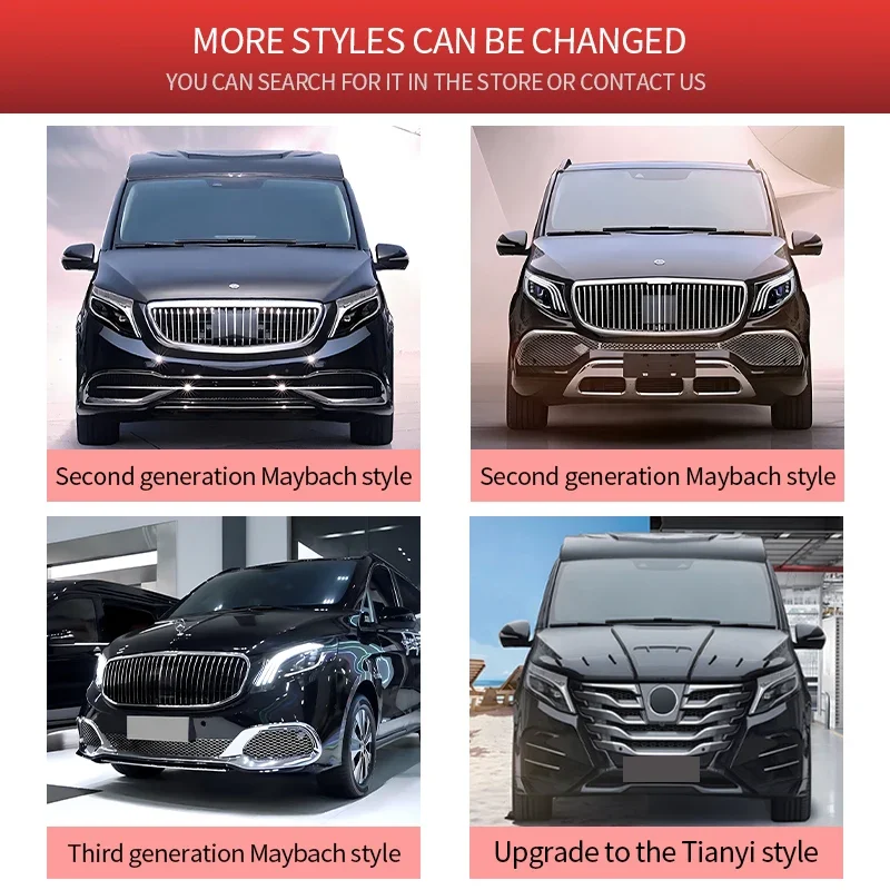 Пена AMG-стильная для Mercedes Benz Vito W447 V-klase karosseries-комплект V260 VITO Nutzfahrzeug-обновленный