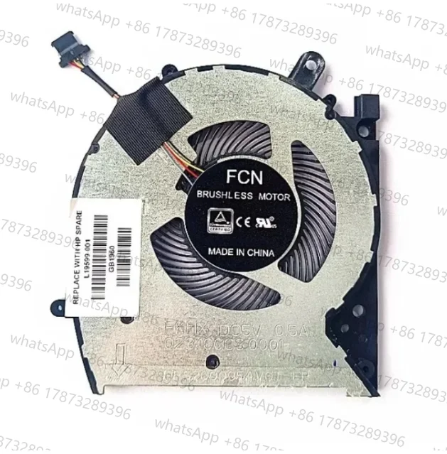 Фото Оригинальный новый вентилятор процессора для HP Envy X360 13-AG 13M-AQ TPN-W133 L19599-001, охлаждающий вентилятор-кулер №1