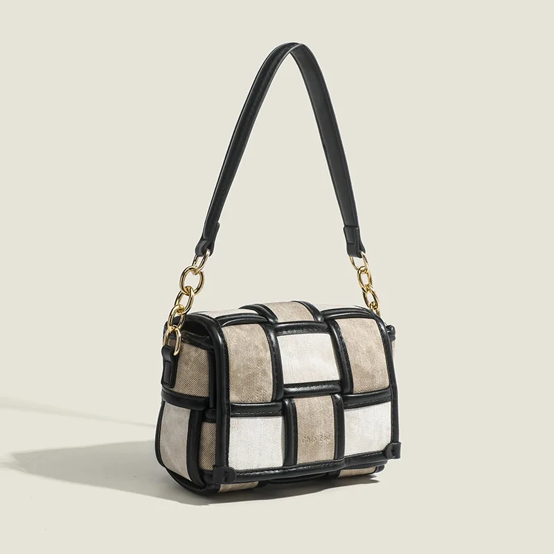 

Высококачественная плетеная Сумка для женщин, роскошные сумки через плечо, универсальная сумка через плечо, плетеная Сумка на осень и зиму PM24