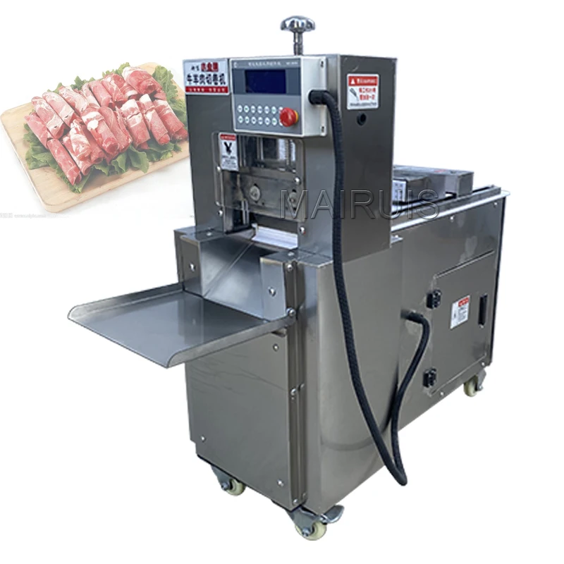 

110V/220V Automatic Frozen Meat Slicing Machine Sausage Beef Mutton Roll Slicing Cutting Machine