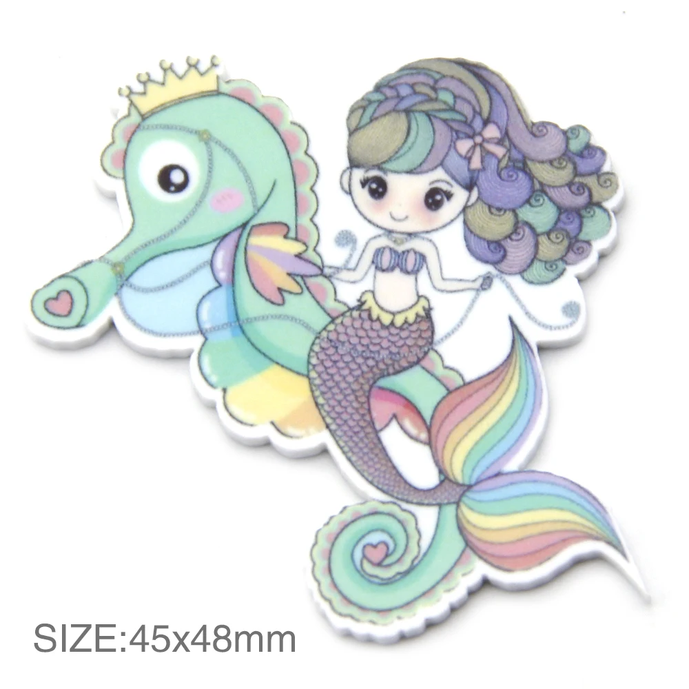 10 шт./лот мультяшная игрушка единорог Кролик Девочка акриловая принцесса с