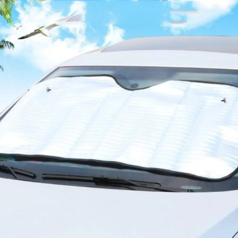 

Автомобильный односторонний солнцезащитный козырек для переднего окна автомобиля солнцезащитный козырек Складная Алюминиевая фольга изоляция солнцезащитный козырек для лобового стекла