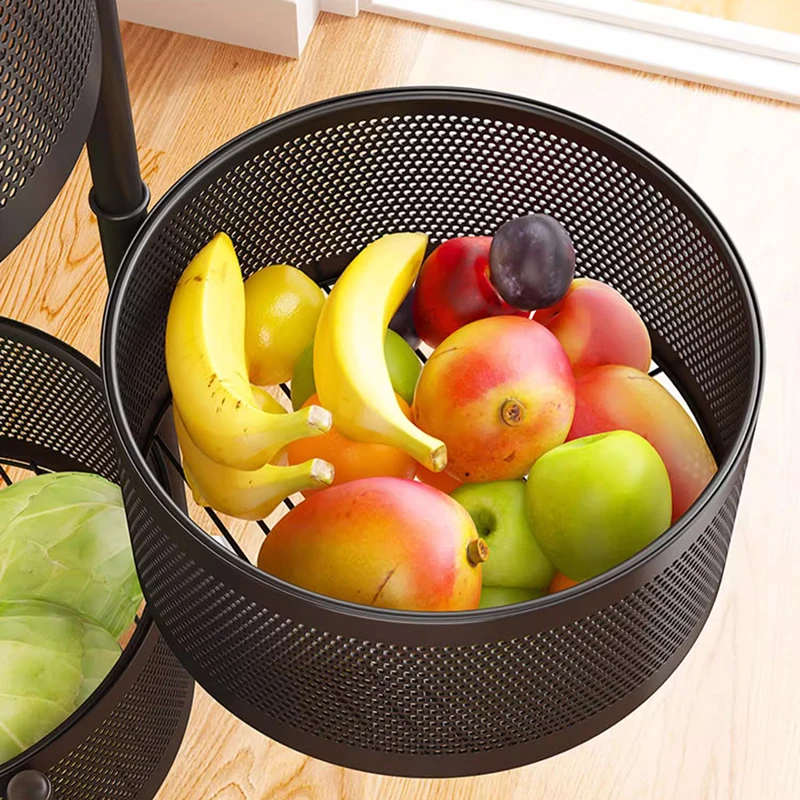 Тележка на колесиках для хранения продуктов и овощей