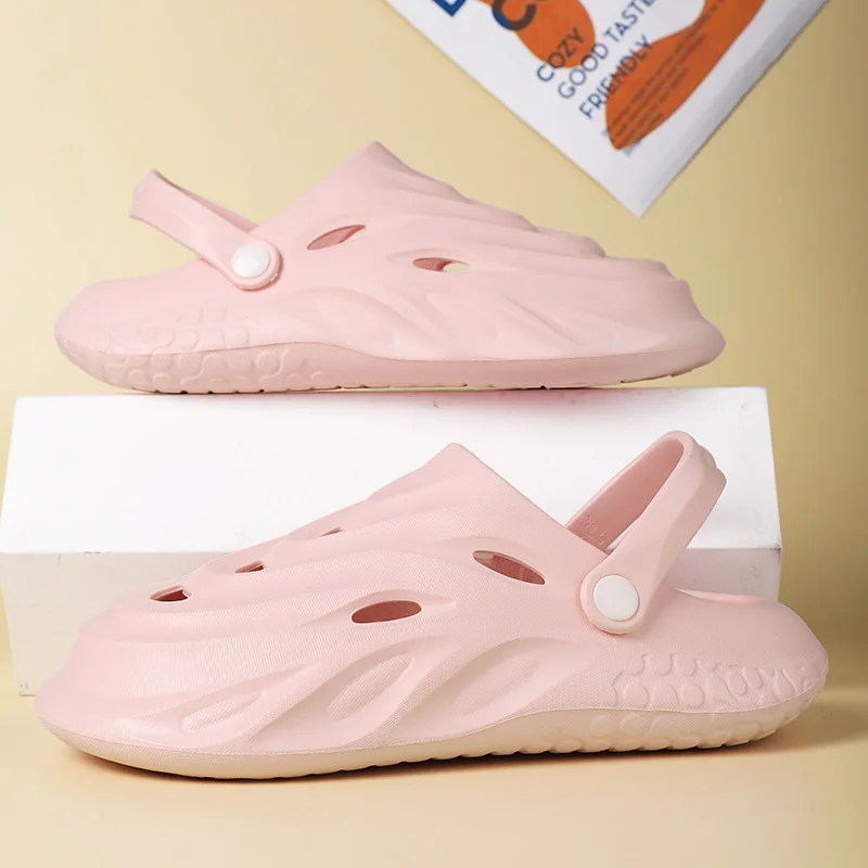 

New Arrivals Pink Women Summer Sandals 2023 Comfortable Sofe Men Black Sandals Unisex Anti-slip Outdoor Sandals Sandalias Hombre