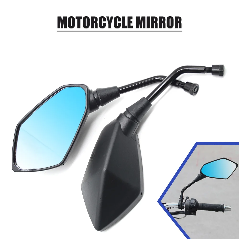 

8mm 10mm ABS plastic Custom Motorcycle Rearview Side Mirrors For BMW Ducati Honda Yamaha Suzuki Kawasak Scooter Accessories