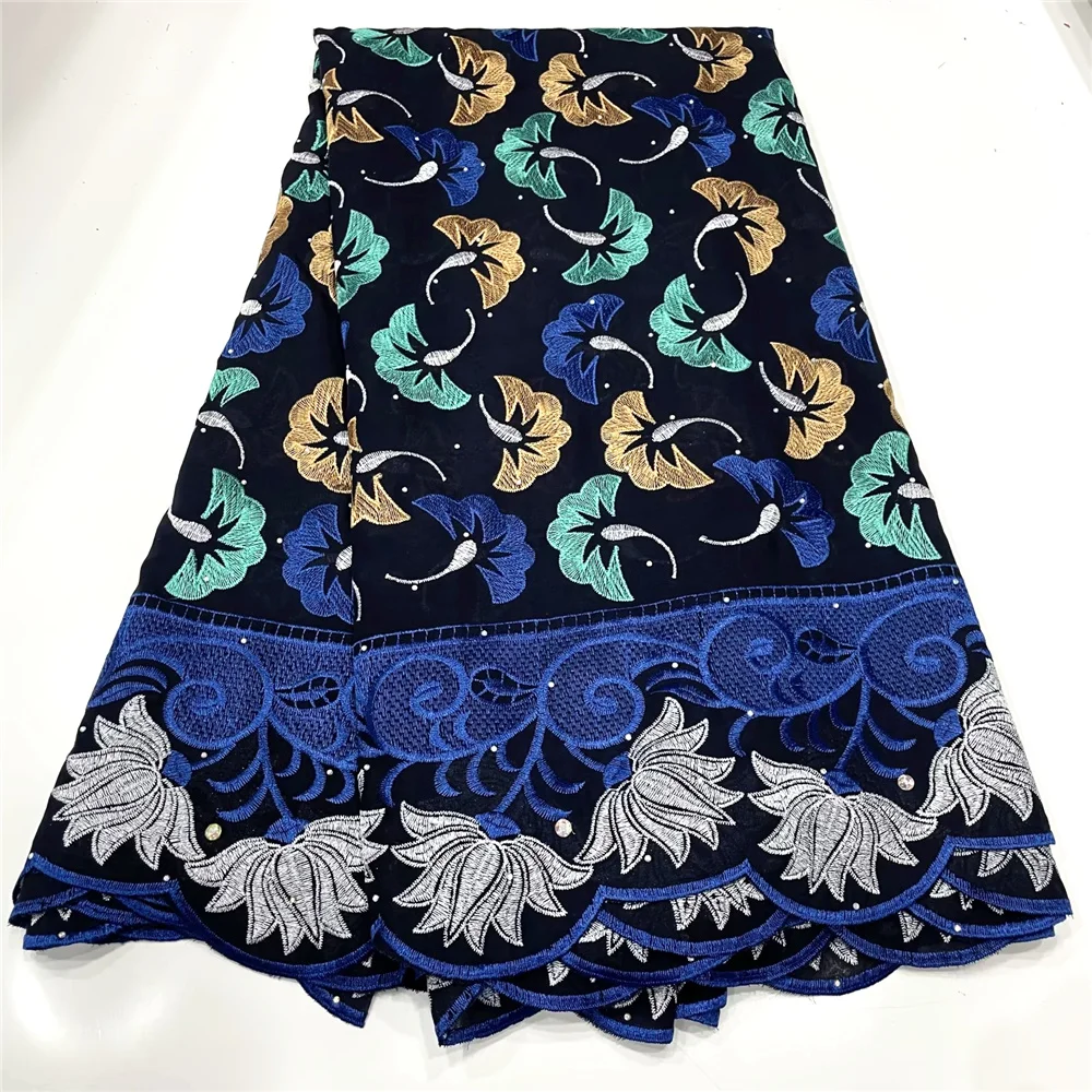 

Dubai Cotton Lace Fabric 2023 Simple African Swiss Voile lace in switzerland High Quality Dry Cloth Fabrics Clearance V1271