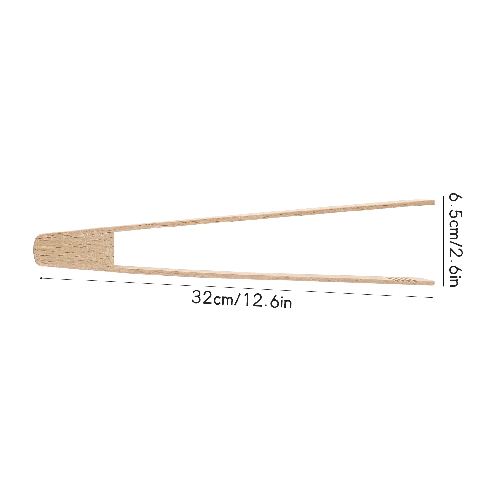 

2 Pcs Wooden Barbeque Tongs Stainless Steel Barbeque Clamp Buffet Serving Tong Barbeque Grill BBQ Tongs Broth Wood Tongs