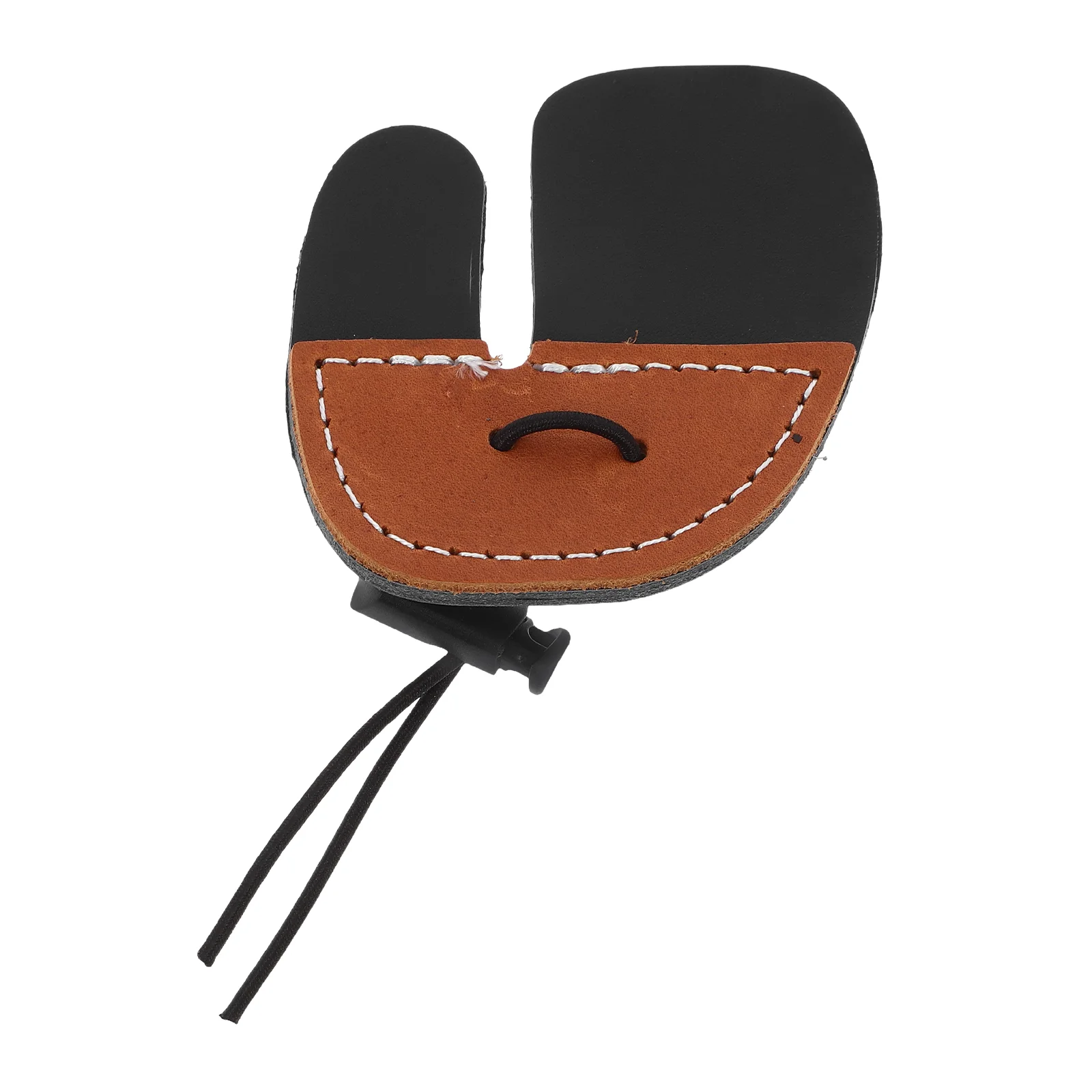 Коричневая двухслойная защита для пальцев с луком и стрелами 1 шт. язычки