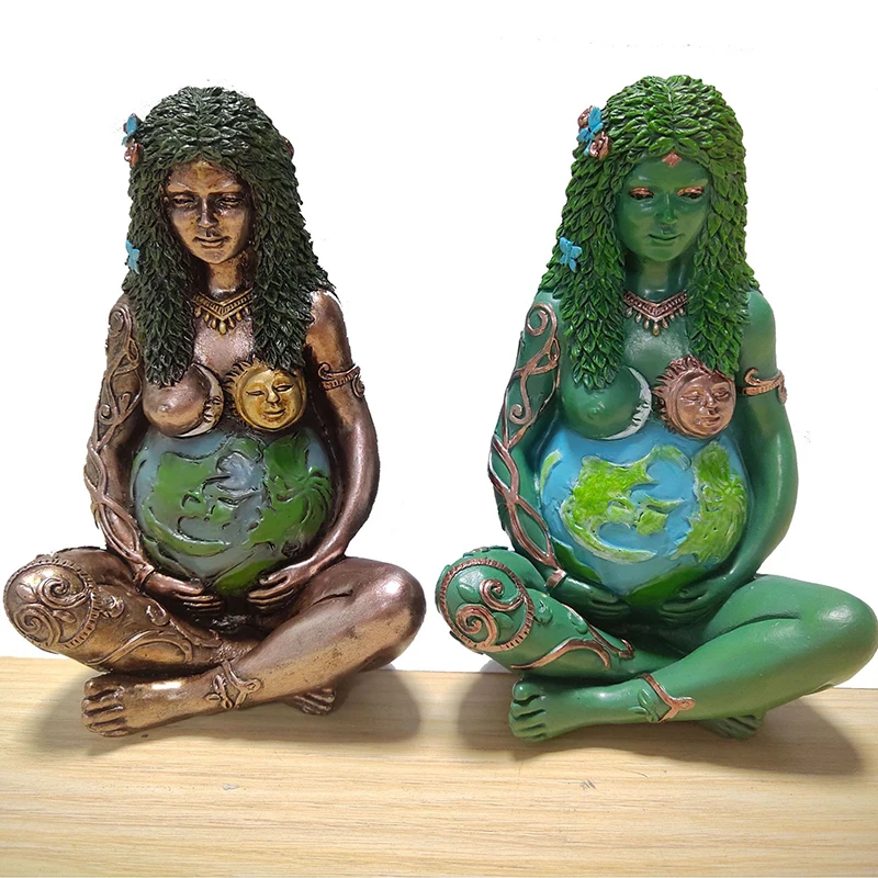 

Mother Earth Goddess Statue Resin Mother Figurine Outdoor Home Three Dimensional Art Decor Mother Garden Decoration Outdoor