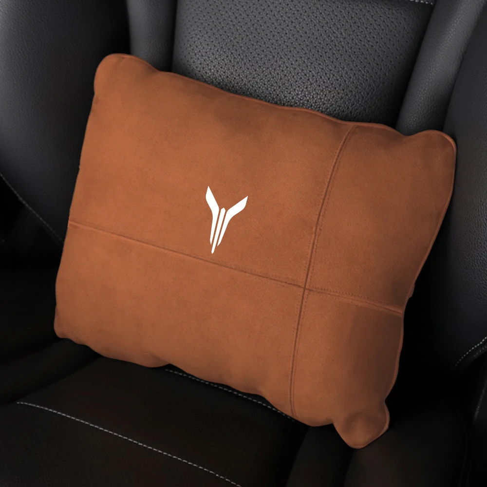 

Для Dongfeng Voyah Free Dreamer 2021 2022 2023 замшевая подушка для поддержки поясницы, подушка для поддержки спины, Массажная подушка для талии