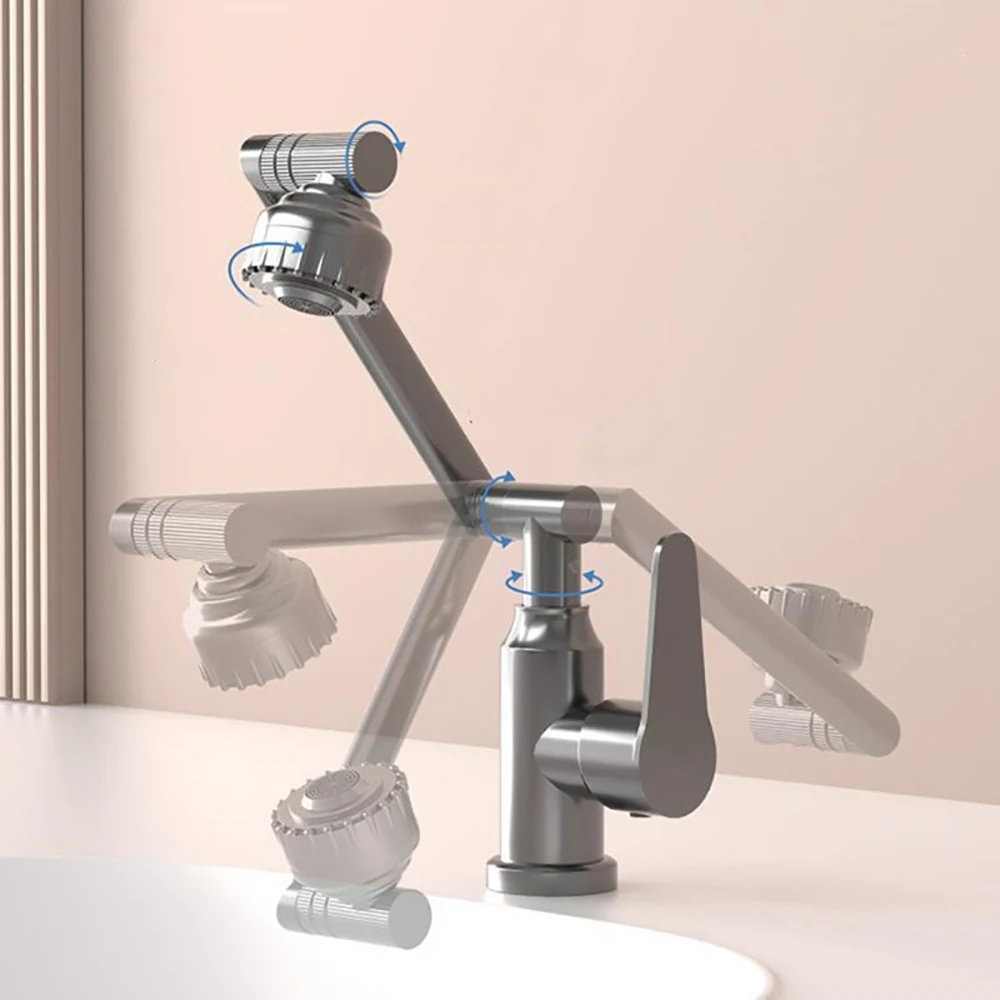 Смеситель кухонный универсальный на 1080 ° с поворотом 360