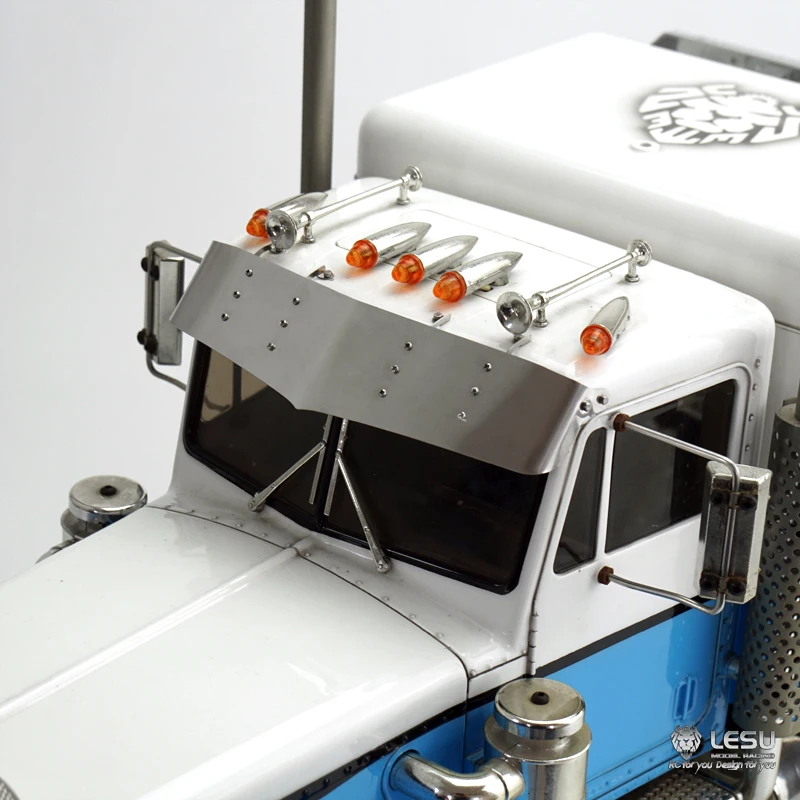 Фото King Truck LESU Солнцезащитный козырек TAMIYA Tamiya тракторы 1/14 King Hauler Металлические фитинги для обновленияGW-K021 №1