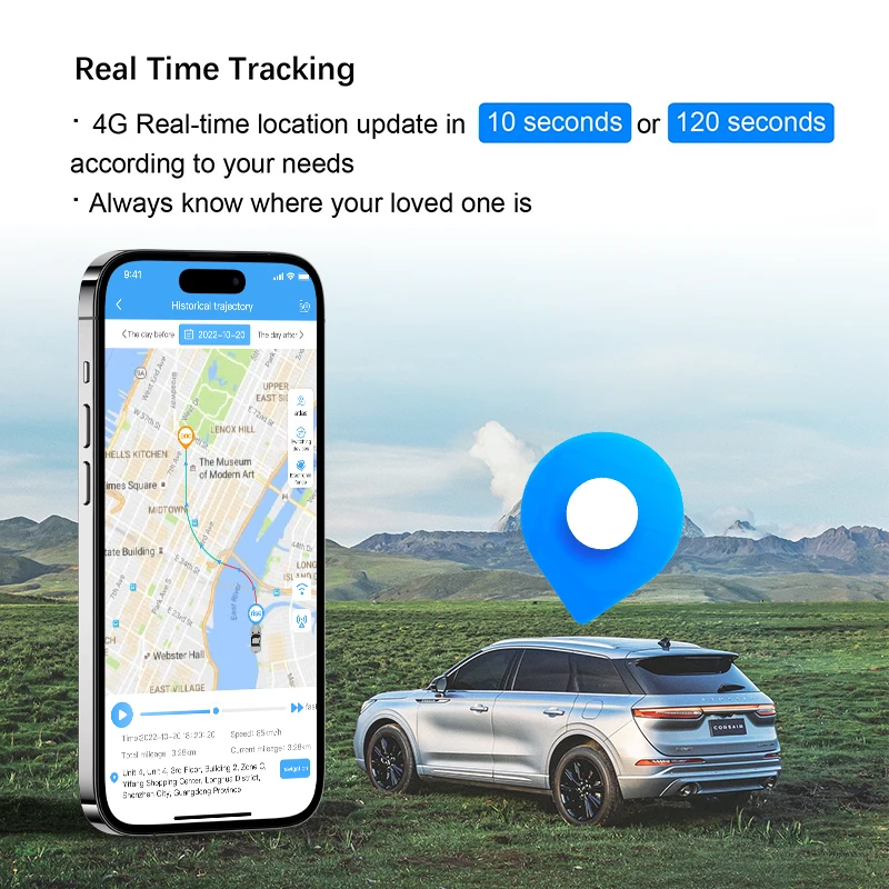 Фото ZOOBII P8-W Mini 4g режим энергосбережения GPS трекер беспроводное устройство портативный GPS трекер с сильным магнитом №4