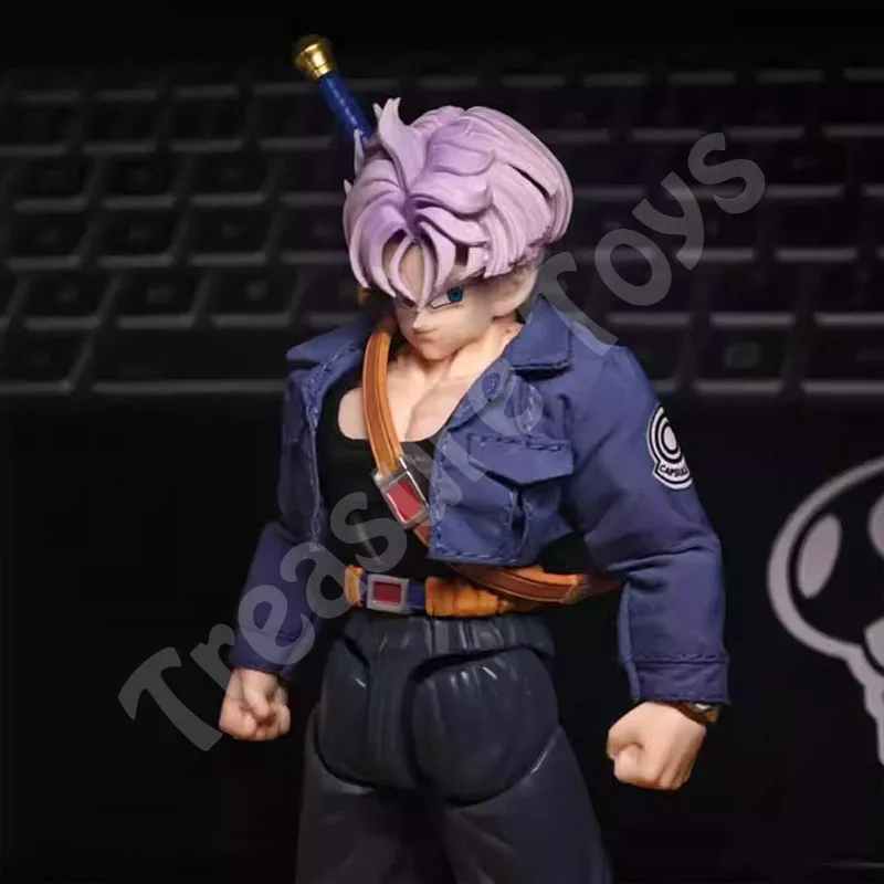 Фото Распродажа! В наличии: Набор курток и шорт MLan Works Dragon Ball, фигурки Тонсена и Супер Сайяна Транка, аниме-фигурки, подарки. №1