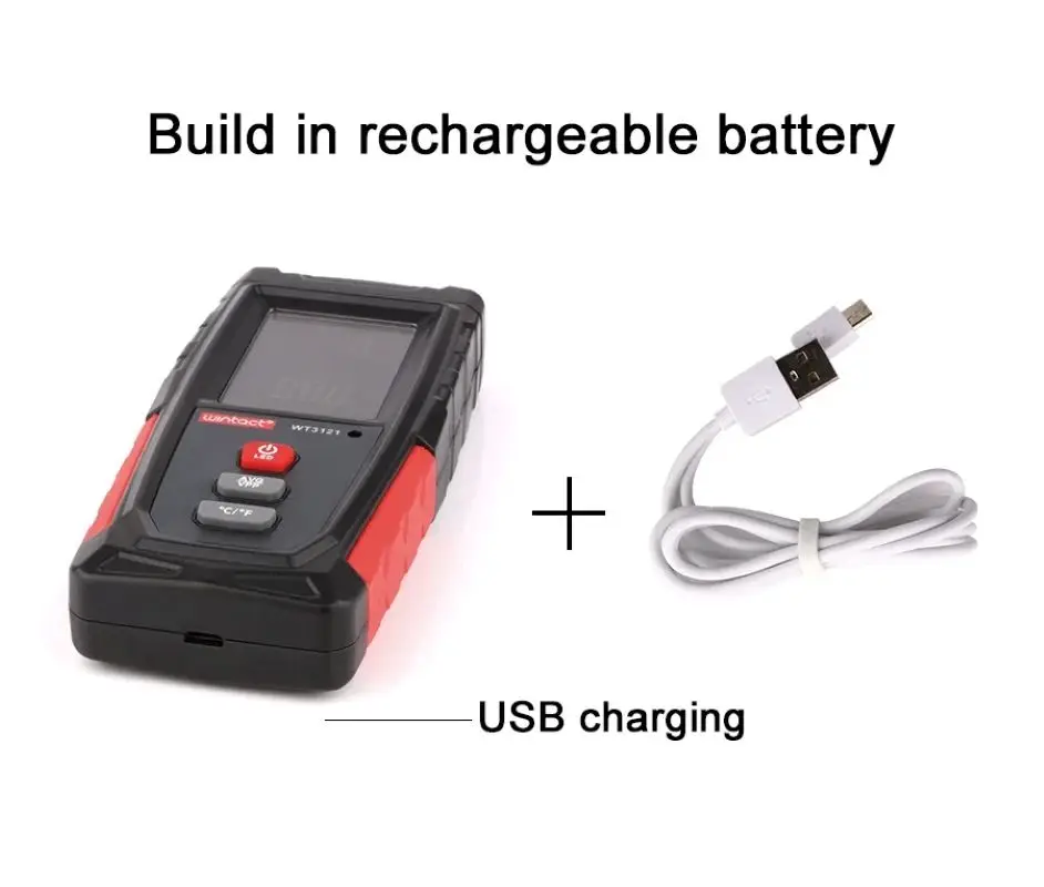 Портативный цифровой измеритель электромагнитного поля WT3121 с ЖК дисплеем