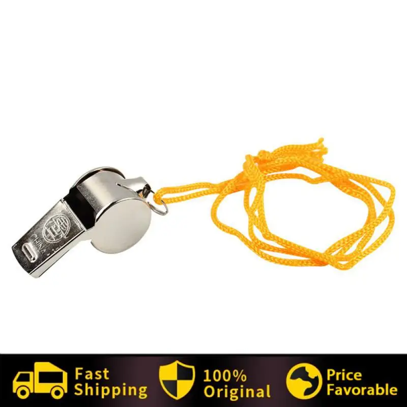 

7.8g Loudly Football Training Post Beautiful And Exquisite Metal Whistle Durable Lanyard Whistle Referee Equipment High Quality