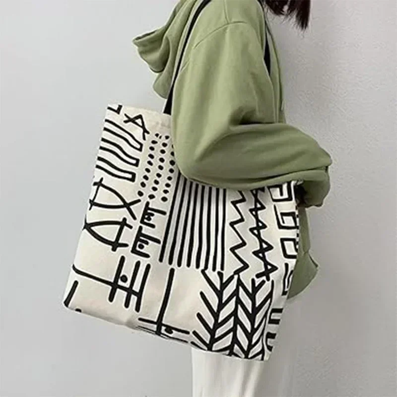 TW8 Большая сумка Эстетические холщовые сумки на молнии для женщин Дорожные ремне