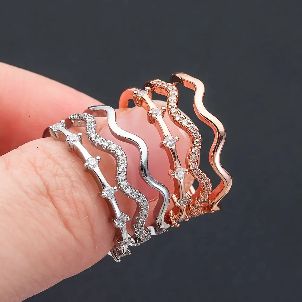 Открытое ювелирное изделие для моей дочери подарочное кольцо с высоким и низким