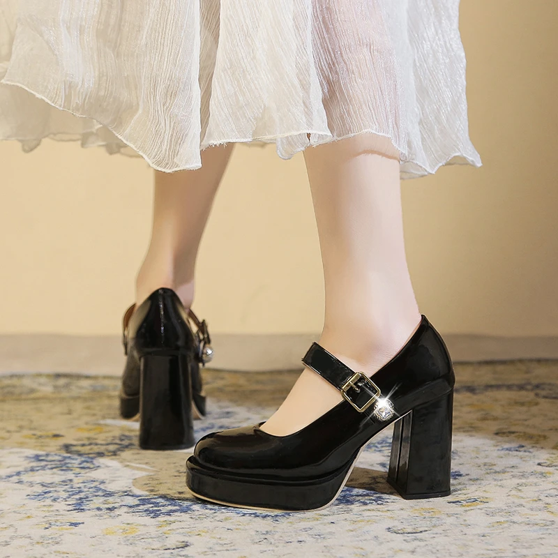 Женская обувь 2024 модные женские туфли-лодочки с квадратным носком осенние