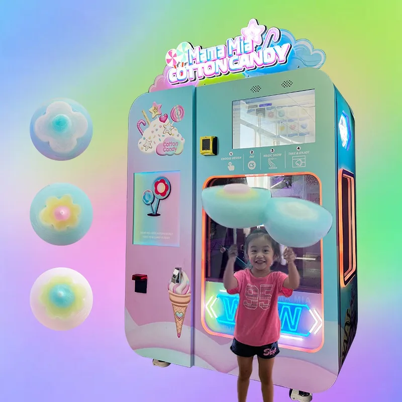 ity gorąco sprzedająca się słodka kolorowa 32-kwiatowa fantazyjna maszyna do produkcji waty cukrowej Komercyjna automatyczna