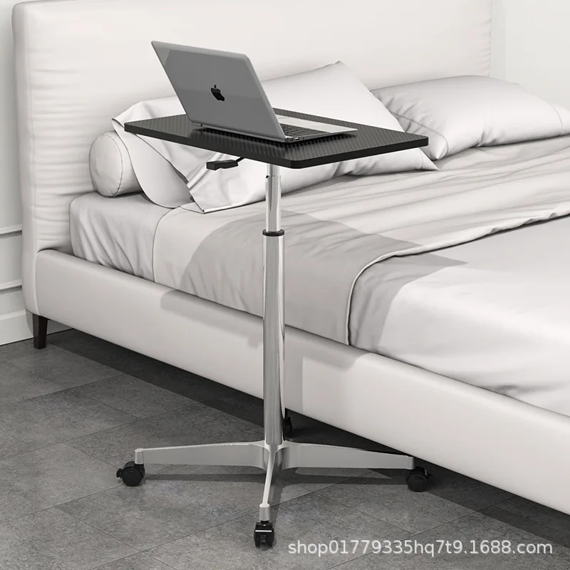 

Sofa Bedside Table with Wheels Bedroom Mobile Workbench Notebook Standing Lifting Office Computer Desk