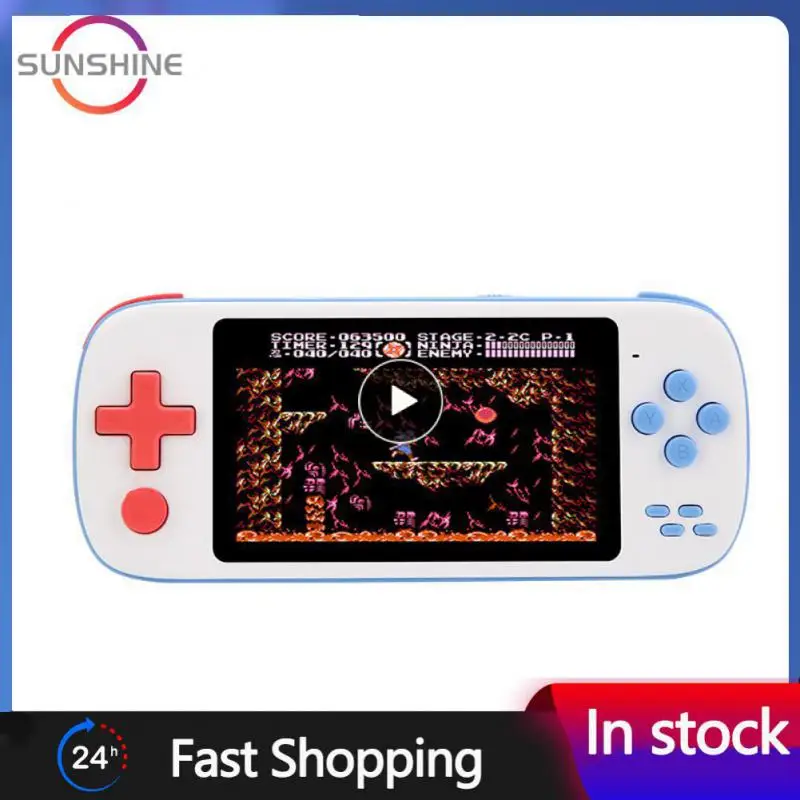 

Портативная игровая консоль для архивации с одним нажатием, поддержка ТВ-выхода, 6800 встроенных игр, аркадная портативная мини-консоль со встроенным микрофоном, портативная