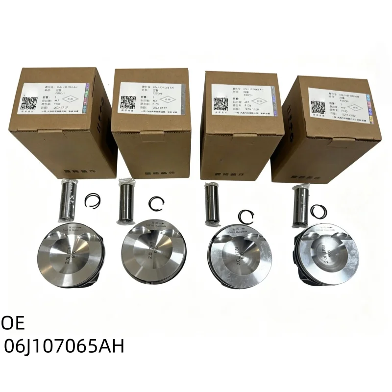 Фото Комплект из 4 поршней двигателя 06J107065AH 06H107065AM, аксессуары для автомобилей Audi TT, A3, Volkswagen Passat, Tiguan, Jetta, Golf, GTI №1
