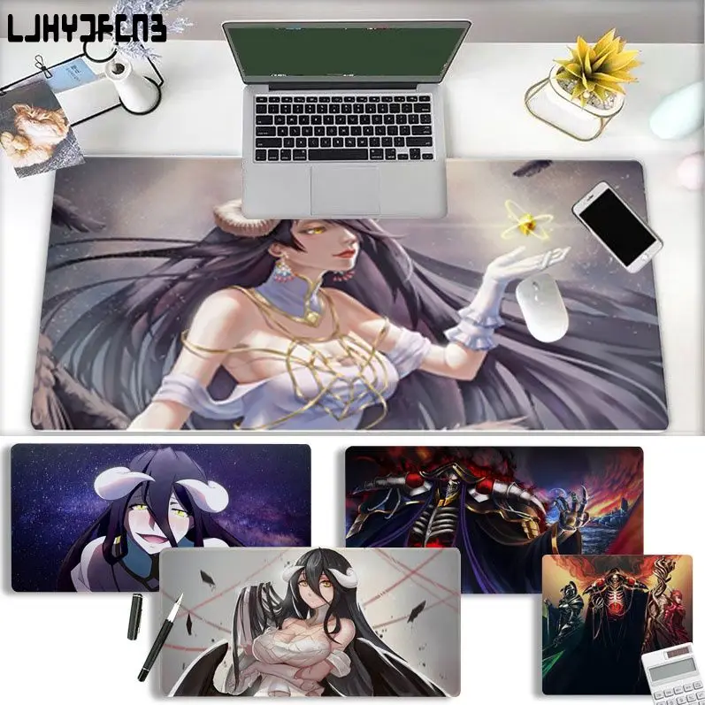 

Высококачественная офисная мышь Overlord с аниме, игровой мягкий коврик для мыши, размер для игроков CSGO, настольного ПК, ноутбука