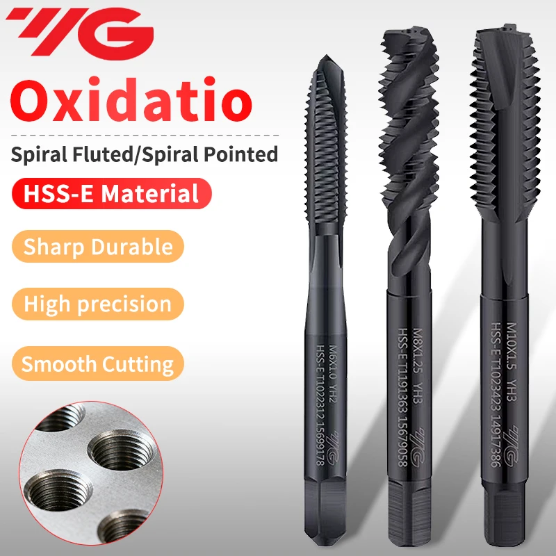 1 шт. YG HSSE INOX T1121T1191-SP T1022T1023-PO Метрический стандартный машинный метчик без кольцевого паза, спиральныйконический, M25-M30 (art.: 3920d8bf690fb) - 3920d8bf690fb